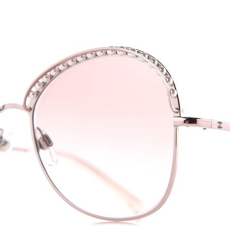 Chanel Pearl Sunglasses 4246h Pink Gold 